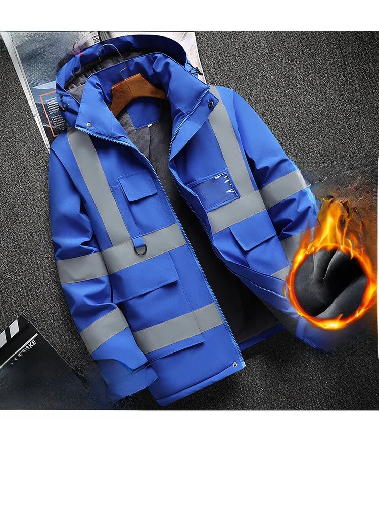 Men's Work Jaet Windproof Labor Protection Clothes Thiened Reflective Warm Outerwear for Busin Casual Polyester Fiber
Men's Work Jaet Windproof Labor Protection Clothes Thiened Reflective Warm Outerwear for Busin Casual Polyester Fiber