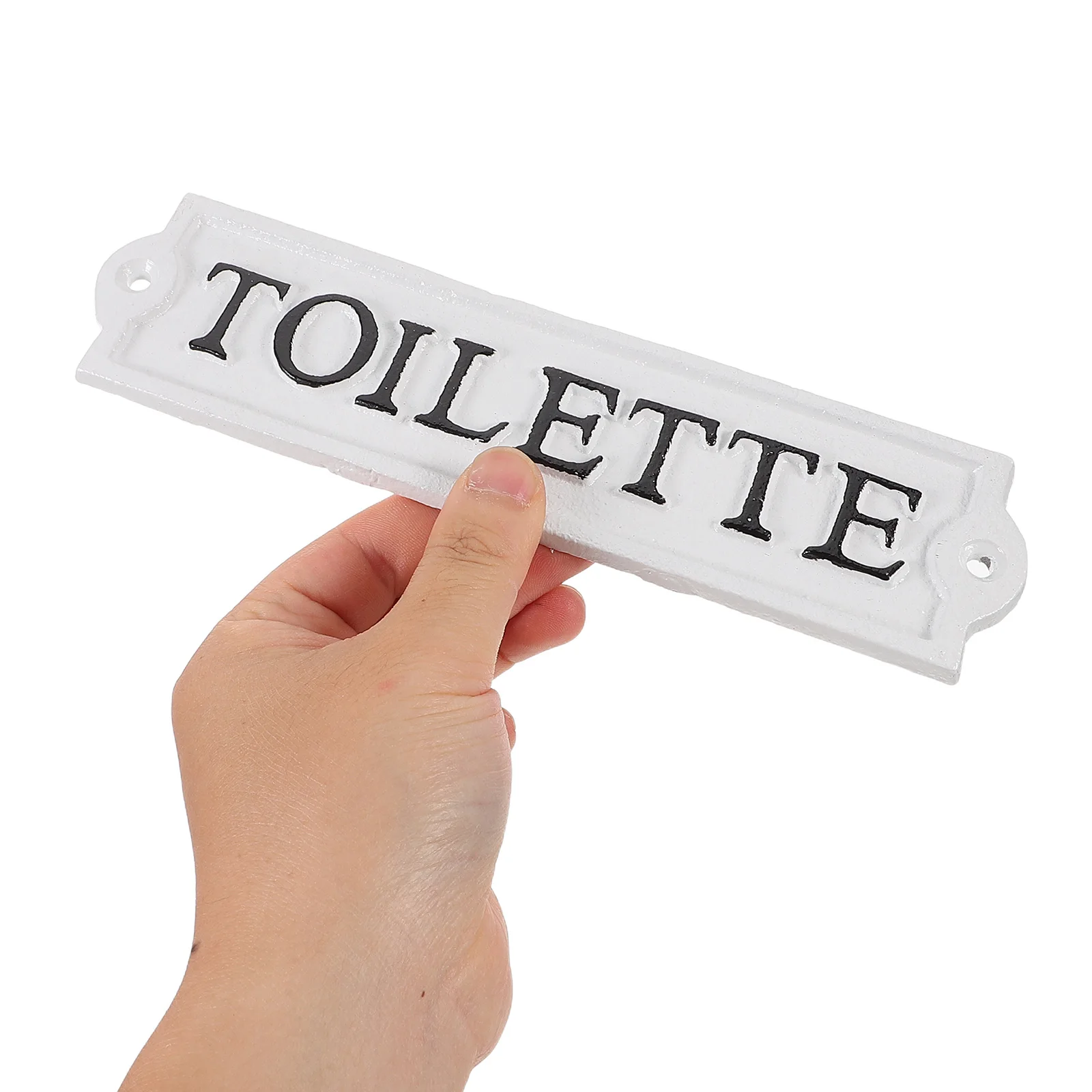 Bathroom Sign Toilet Decor Iron Plaque for Door Wall Hanging Heavy Duty Cast White Black Letter Home Restroom Signage
Bathroom Sign Toilet Decor Iron Plaque for Door Wall Hanging Heavy Duty Cast White Black Letter Home Restroom Signage