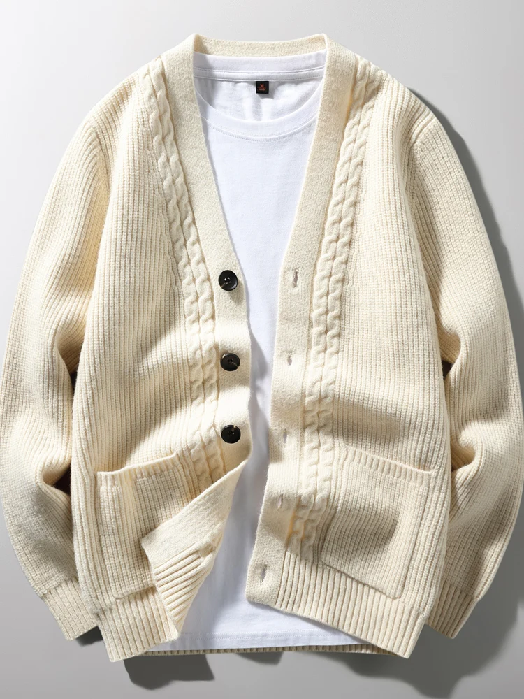 Casual Loose Men's V-Ne Knitted Sweater Cardigan Autumn Winter Warm Outerwear Busin Casual Sle Long Sve Color
Casual Loose Men's V-Ne Knitted Sweater Cardigan Autumn Winter Warm Outerwear Busin Casual Sle Long Sve Color