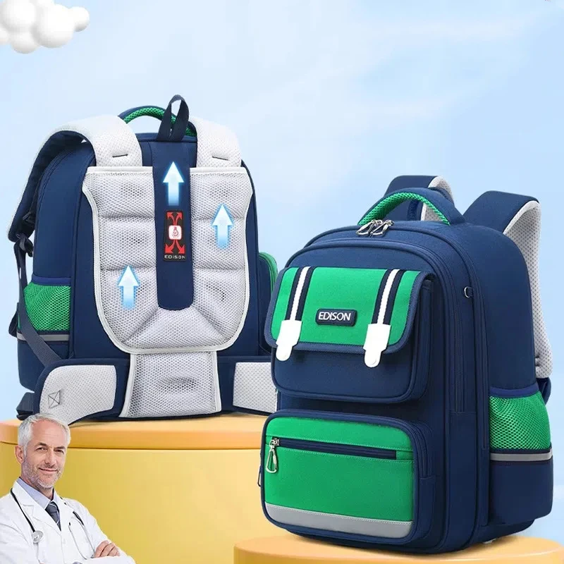 New Primary School Children's English Style Backpack with Large Capacity and Multiple Compartments School Backpack
New Primary School Children's English Style Backpack with Large Capacity and Multiple Compartments School Backpack