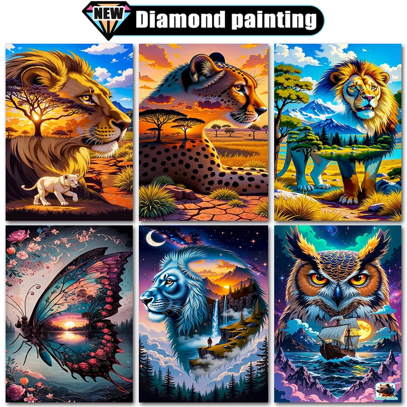 Decorative 5D Diamond Art Painting Virtual animal Owl Lion landscape Home Decor Full Square&Round mosaic embroidery Cross stitch
Decorative 5D Diamond Art Painting Virtual animal Owl Lion landscape Home Decor Full Square&Round mosaic embroidery Cross stitch
