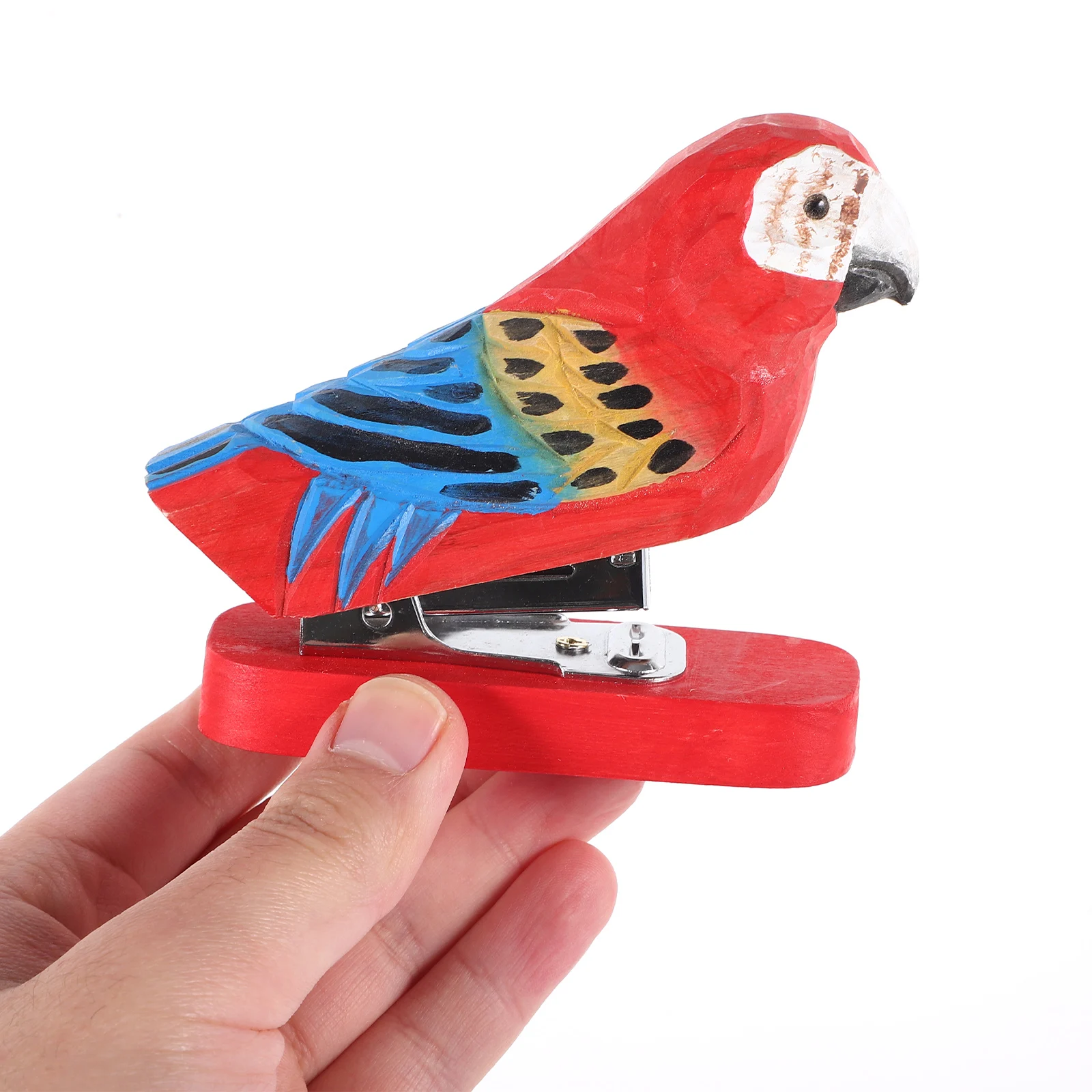 Wooden Animal Stapler Mini Desk Tool Cute Cartoon Red Parrot Office Supplies Reusable Paper Craft Stationery Gift Handmade Wood
Wooden Animal Stapler Mini Desk Tool Cute Cartoon Red Parrot Office Supplies Reusable Paper Craft Stationery Gift Handmade Wood