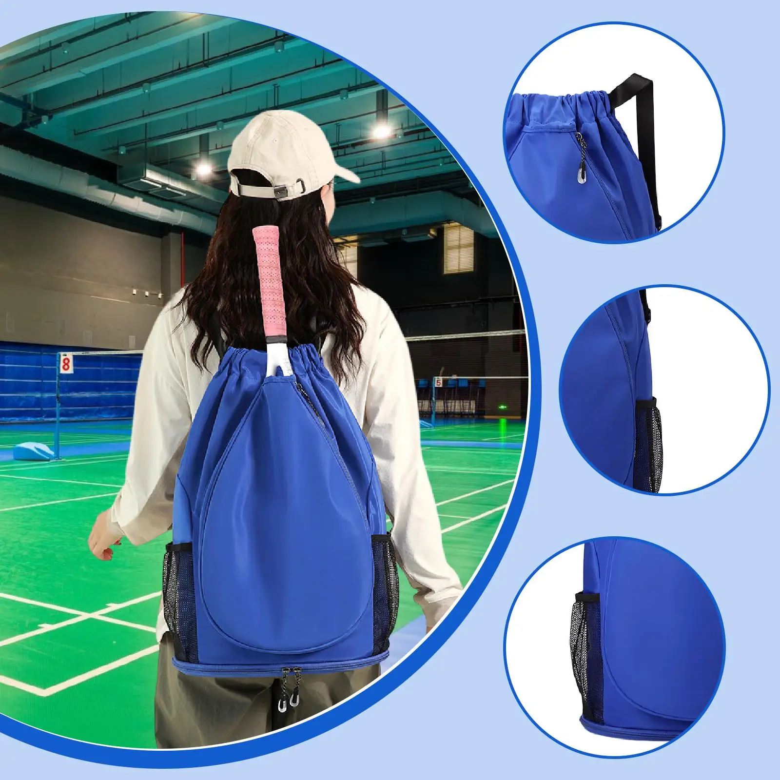 Tennis Backpack Multifunctional Portable Nylon Racket Holder Ample Storage for Tennis and Racquet Sports Bags
Tennis Backpack Multifunctional Portable Nylon Racket Holder Ample Storage for Tennis and Racquet Sports Bags