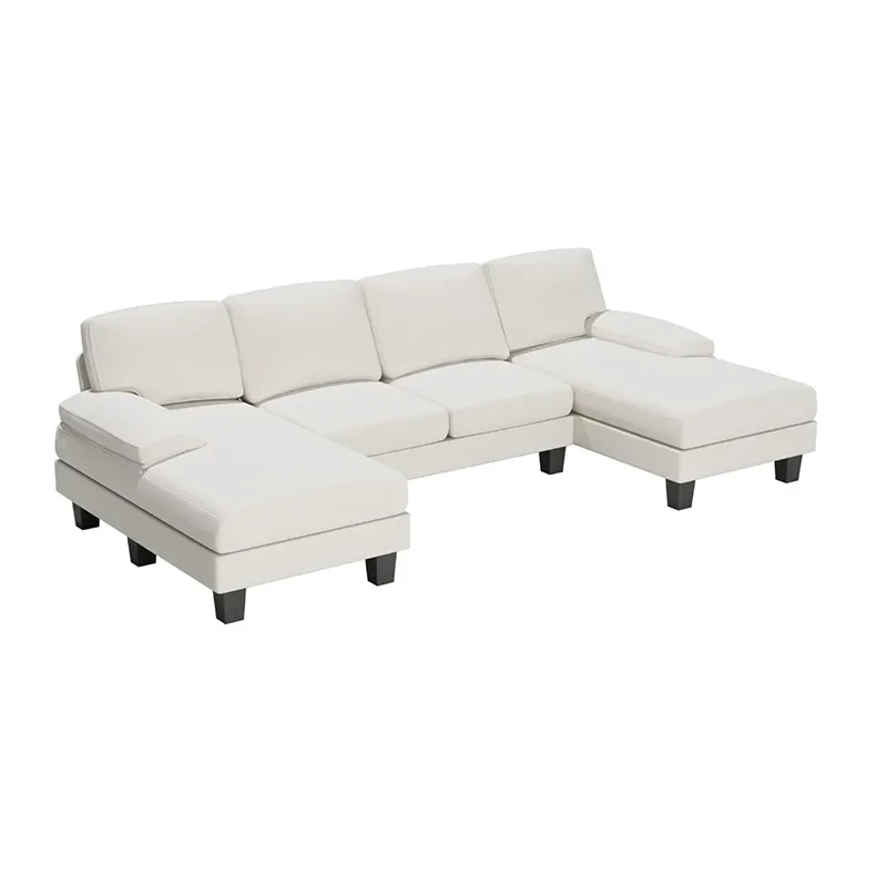 Convertible Modular Sofa, Combination 4-seater Sofa Bed, Double Longue, Modern Fabric U-shaped Sofa Living Room Sets Furniture
Convertible Modular Sofa, Combination 4-seater Sofa Bed, Double Longue, Modern Fabric U-shaped Sofa Living Room Sets Furniture