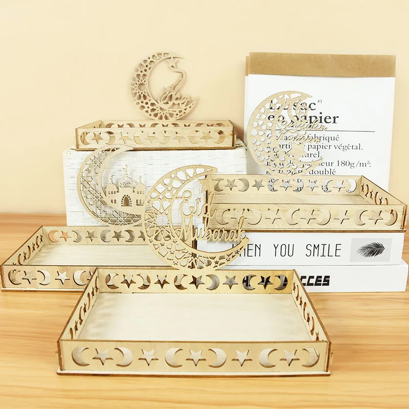 1PC Ramadan Decor Wooden Food Tray Eid Mubarak Decorations For Home Islam Muslim Festival Party Eid AL Fitr Gifts Multi Styles
1PC Ramadan Decor Wooden Food Tray Eid Mubarak Decorations For Home Islam Muslim Festival Party Eid AL Fitr Gifts Multi Styles
