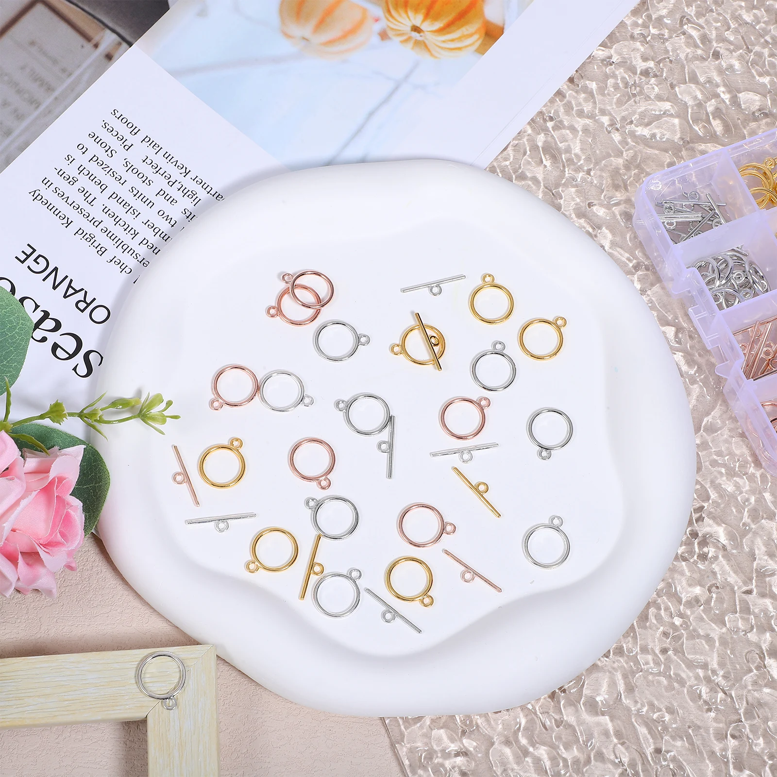 Alloy OT Clasps Toggle Connectors for Jewelry Making DIY Crafts Bracelets Necklaces Key Chains Round Clips Metal Parts
Alloy OT Clasps Toggle Connectors for Jewelry Making DIY Crafts Bracelets Necklaces Key Chains Round Clips Metal Parts