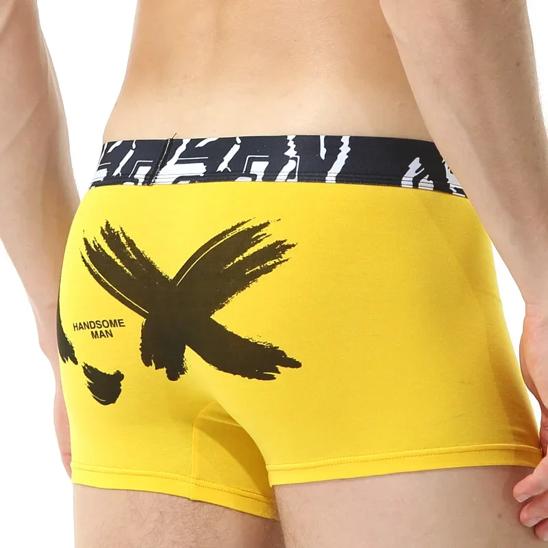 Men's summer cotton underwear men's comfortable breathable boxers Young men's mid-waist printed four-corner bottoms summer 
Men's summer cotton underwear men's comfortable breathable boxers Young men's mid-waist printed four-corner bottoms summer
