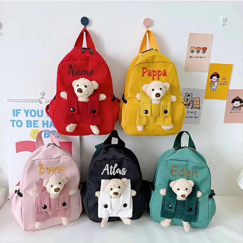 Personalized Name Toddler Backpack Cute Bear Preschool Bag Kids Custom Backpack for Boys Girls Embroidered Name Childs Backpack
Personalized Name Toddler Backpack Cute Bear Preschool Bag Kids Custom Backpack for Boys Girls Embroidered Name Childs Backpack