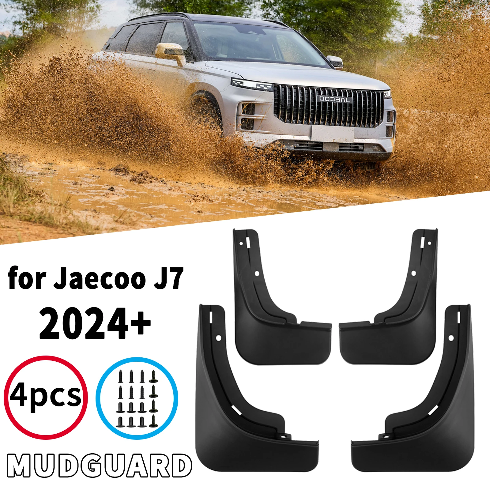 MudFlaps Accessories for 2024 2025 2026 Jaecoo J7 7 Mudguards Mud Flaps Splash Guards Front Rear Wheels Fender Car 
MudFlaps Accessories for 2024 2025 2026 Jaecoo J7 7 Mudguards Mud Flaps Splash Guards Front Rear Wheels Fender Car