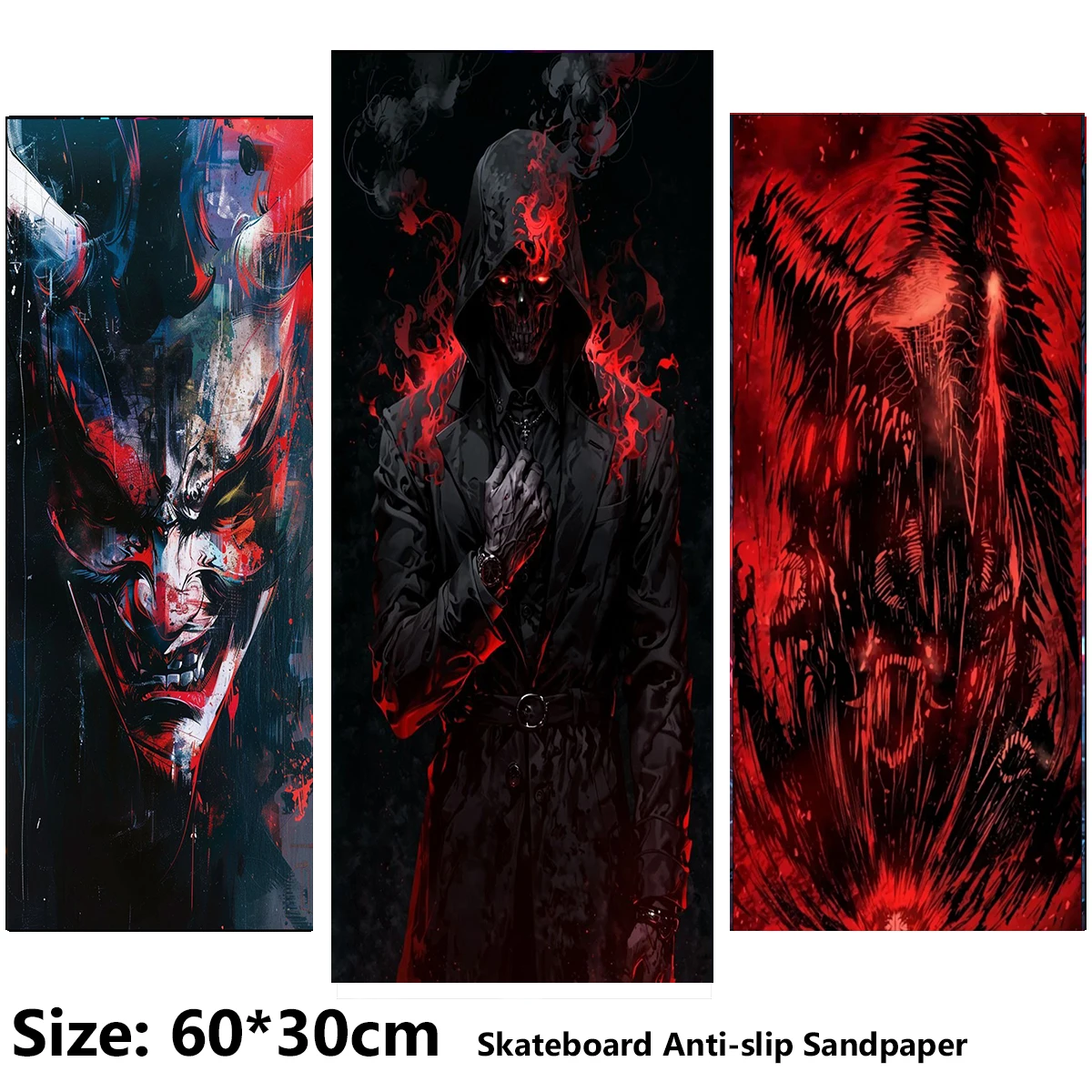Electric Scooter Anti-slip Sticker Sandpaper Skateboard GripTape Sheet 60*30cm Cool Comic Horror Avatar Pattern
Electric Scooter Anti-slip Sticker Sandpaper Skateboard GripTape Sheet 60*30cm Cool Comic Horror Avatar Pattern