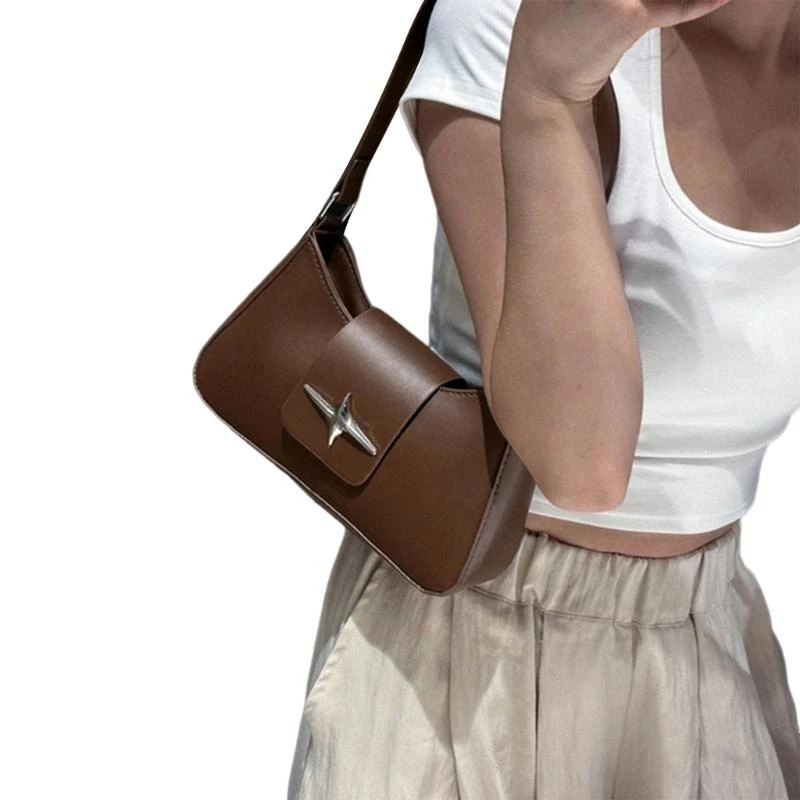 PU Leather Armpit Bag Color Shopping Dating Bag Simple Shoulder Bag Small Handbag Purse for Women Teenage Girls
PU Leather Armpit Bag Color Shopping Dating Bag Simple Shoulder Bag Small Handbag Purse for Women Teenage Girls