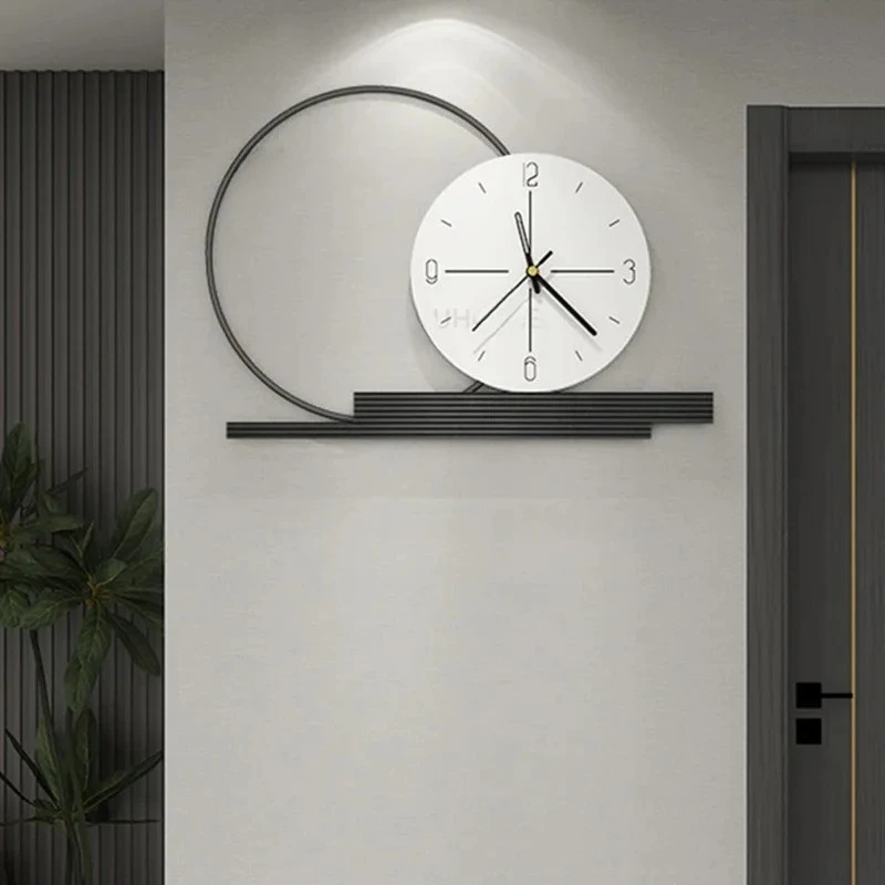 Nordic Metal Decorative Wall Clock Living Room Furniture Mural Clock Upscale Light Luxury Hotel Lobby Art Wall Decor Clocks f
Nordic Metal Decorative Wall Clock Living Room Furniture Mural Clock Upscale Light Luxury Hotel Lobby Art Wall Decor Clocks f