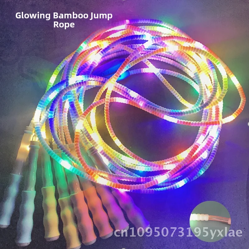 LED Flash Lamp Rainbow Beaded Luminous Bamboo Section Skipping Rope for Children Student Performance Three-Gear Colorful Light
LED Flash Lamp Rainbow Beaded Luminous Bamboo Section Skipping Rope for Children Student Performance Three-Gear Colorful Light