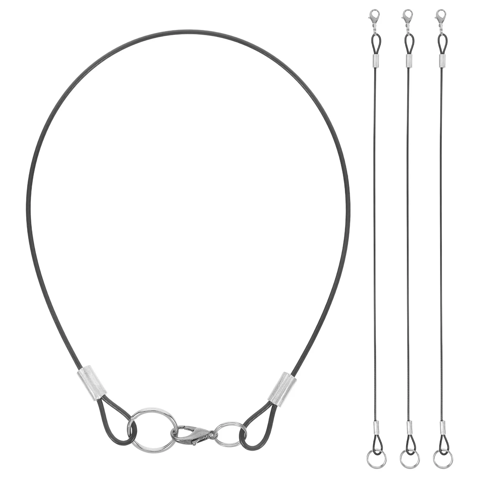 4Pcs Universal Anti-Lost Lanyard Cable Steel Wire Core with Clip for Pens Glasses Masks Gloves Keys Id Badges PU Coated Heavy
4Pcs Universal Anti-Lost Lanyard Cable Steel Wire Core with Clip for Pens Glasses Masks Gloves Keys Id Badges PU Coated Heavy