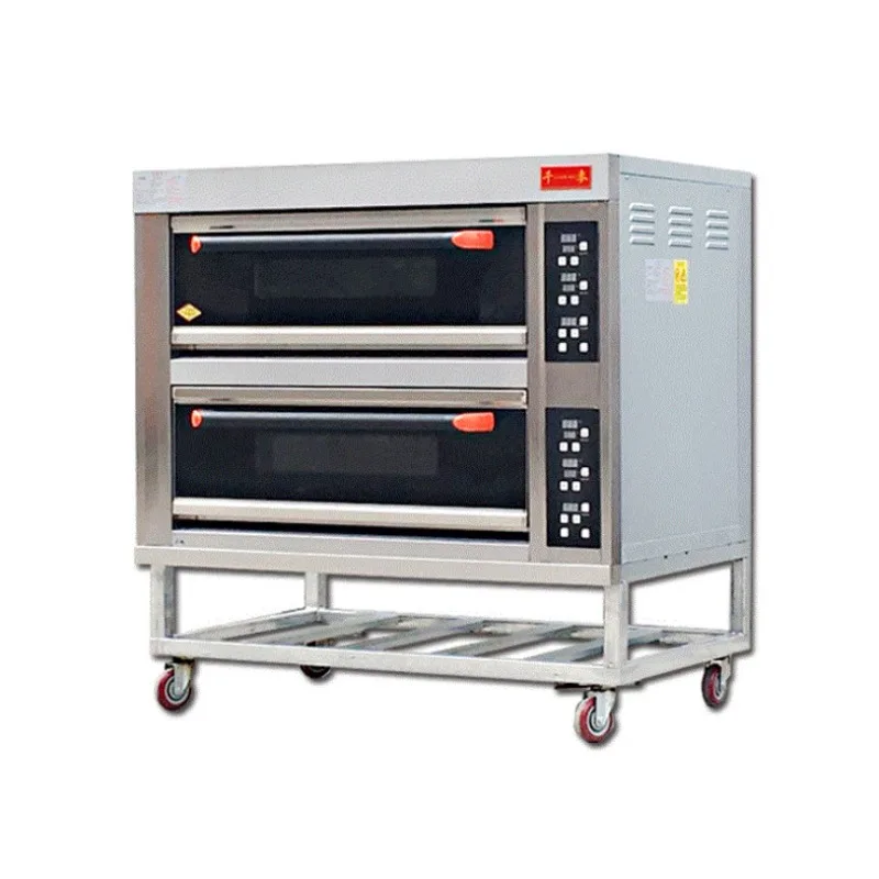 Two-tier, four-pan multi-purpose oven Large capacity double-layer bread oven
Two-tier, four-pan multi-purpose oven Large capacity double-layer bread oven