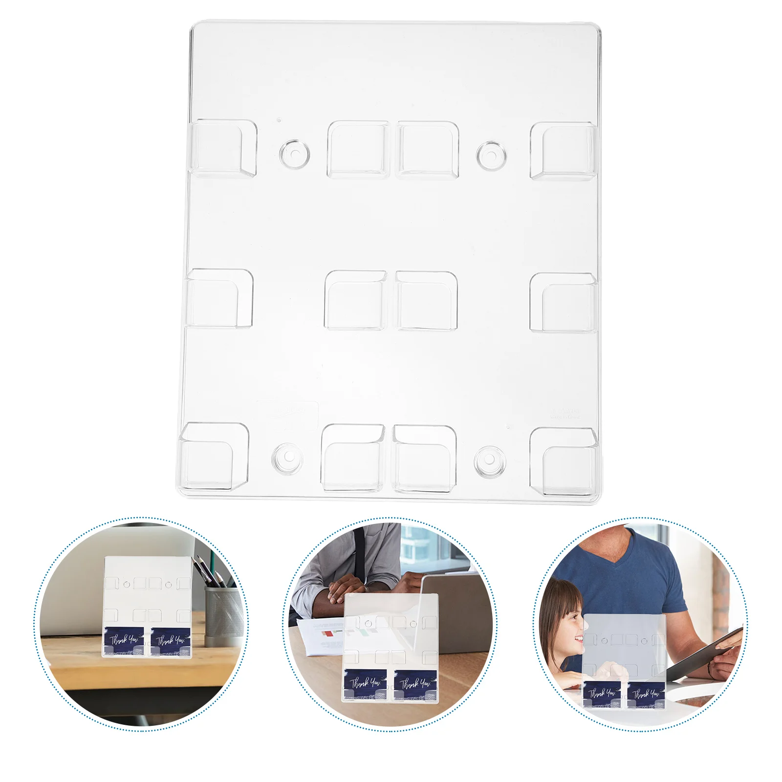 Wall Mountable Transparent 6 Grid Business Card Holder for Desk Display Stand Id Storage Multi Layer Card Rack Office Home Use
Wall Mountable Transparent 6 Grid Business Card Holder for Desk Display Stand Id Storage Multi Layer Card Rack Office Home Use