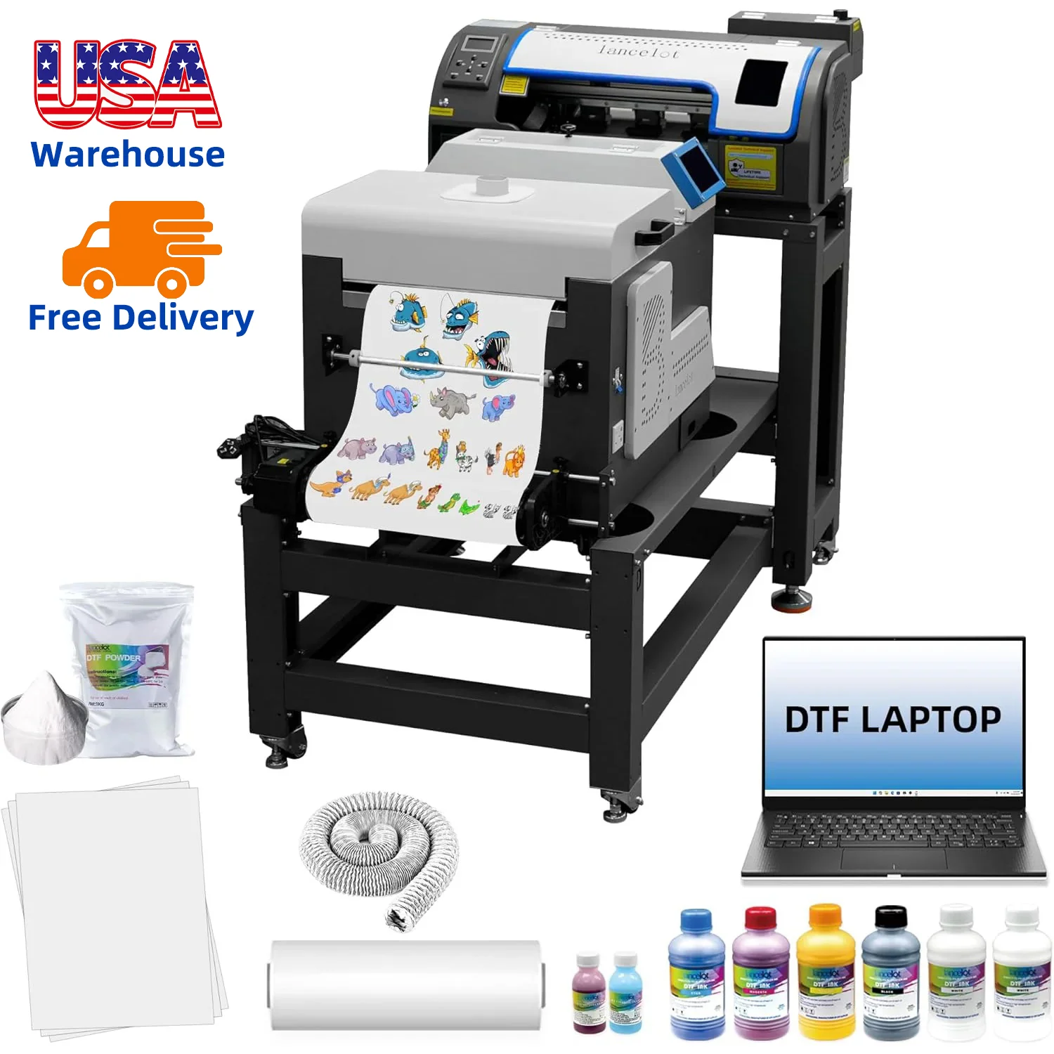 Lancelot A3 M1630 Pro DTF Printer Bundle – All-in-One Automatic T-Shirt Printing System with Powder Shaker & Heat Press Auto
Lancelot A3 M1630 Pro DTF Printer Bundle – All-in-One Automatic T-Shirt Printing System with Powder Shaker & Heat Press Auto
