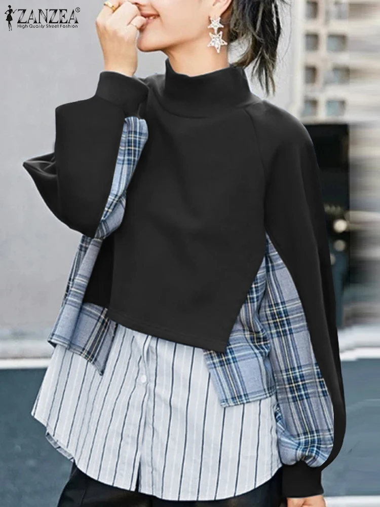 ZANZEA Casual Patchwork Hoodies Oversized Women Long Sleeve Colorblock Simple Loose Sweatshirt 2025 Spring O-Neck Femme Tops
ZANZEA Casual Patchwork Hoodies Oversized Women Long Sleeve Colorblock Simple Loose Sweatshirt 2025 Spring O-Neck Femme Tops