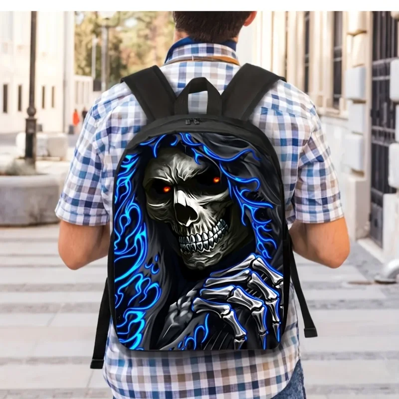 Set of 3 / 1pc Skull Print Backpack, Lightweight Travel Bag, Multifunctional Storage Pouch And Organizer | Adjustable Straps, St
Set of 3 / 1pc Skull Print Backpack, Lightweight Travel Bag, Multifunctional Storage Pouch And Organizer | Adjustable Straps, St