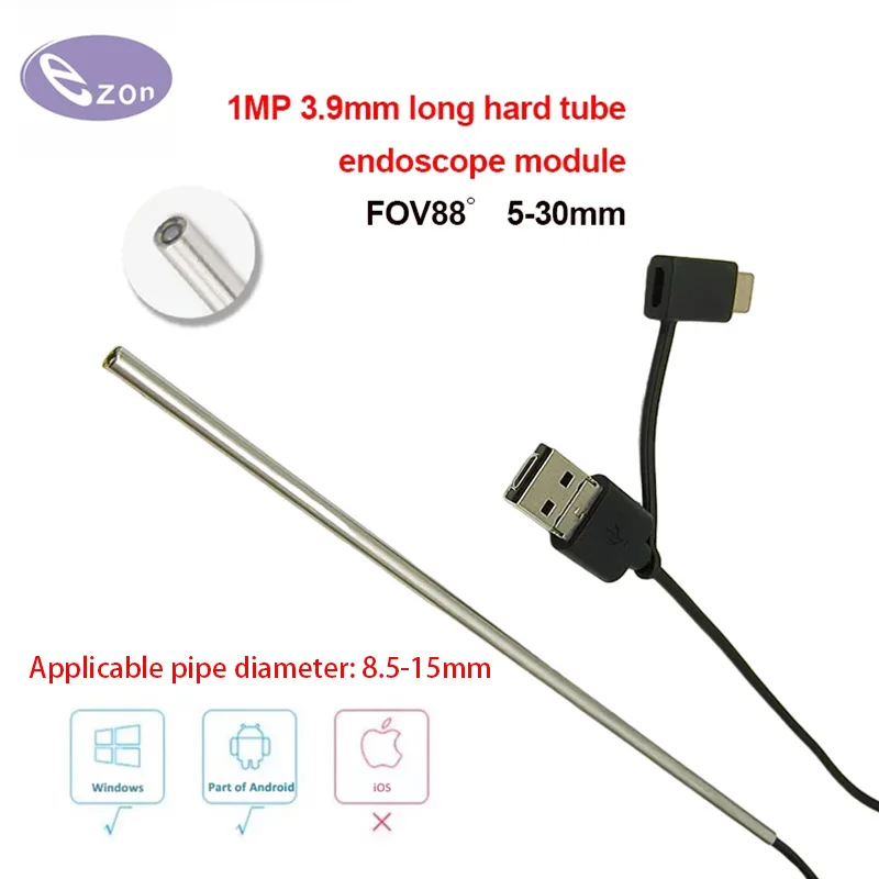 1MP 3.9mm hard tube endoscope FOV88゜ macro 3-in-1 USB interface industrial pipeline inspection
1MP 3.9mm hard tube endoscope FOV88゜ macro 3-in-1 USB interface industrial pipeline inspection