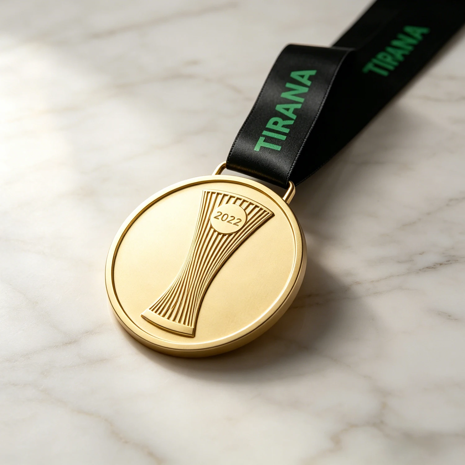 TIRANA 2022 European Conference League Style Champions Medal Football Souvenirs
TIRANA 2022 European Conference League Style Champions Medal Football Souvenirs
