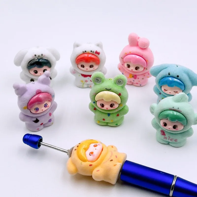 Popular Anime Sanrio Doll Bead flocking Model Ornament Handmade DIY Clothing jewelry Accessories Manufacturing Materials
Popular Anime Sanrio Doll Bead flocking Model Ornament Handmade DIY Clothing jewelry Accessories Manufacturing Materials