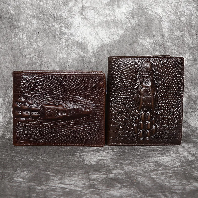New Fashion Alligator Pattern Business Men's Wallets Cow Genuine Leather Short Wallet Brand Men Card Holder Men Purse
New Fashion Alligator Pattern Business Men's Wallets Cow Genuine Leather Short Wallet Brand Men Card Holder Men Purse