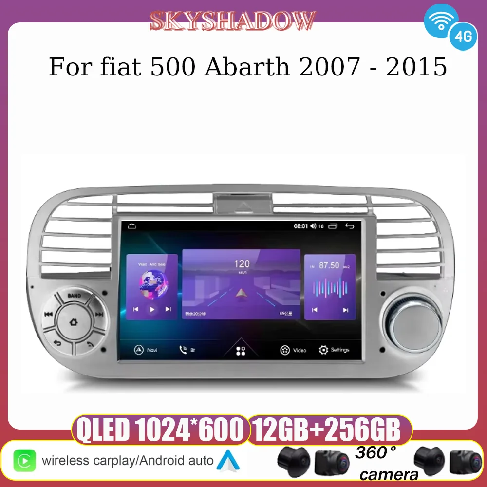 12G+256G Carplay Auto Android 13.0 4G LTE IPS Car DVD Player GPS Map WIFI Bluetooth RDS Radio For fiat 500 Abarth 2007 - 2015
12G+256G Carplay Auto Android 13.0 4G LTE IPS Car DVD Player GPS Map WIFI Bluetooth RDS Radio For fiat 500 Abarth 2007 - 2015