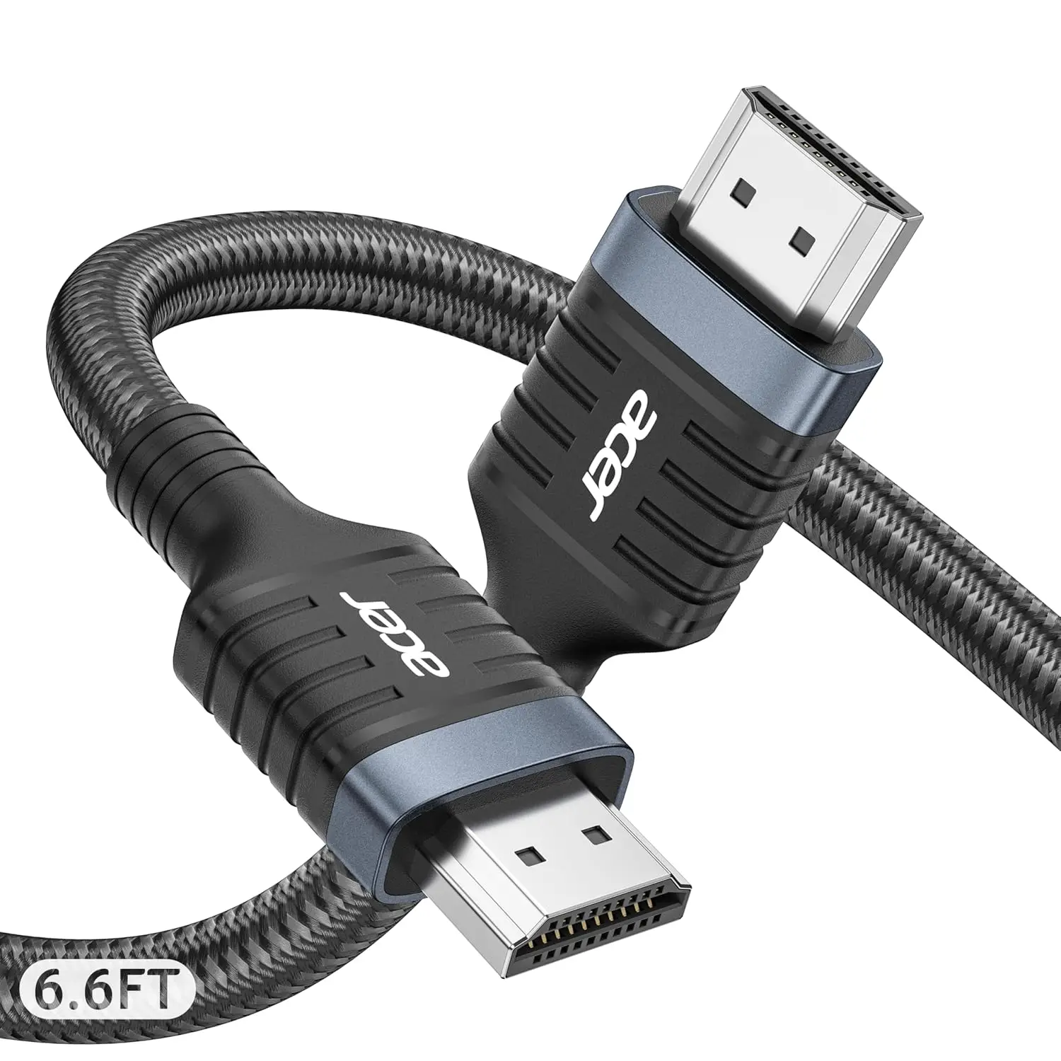 HDMI 2.1 Cable 6.6FT, 8K@60Hz 4K@120Hz 48Gbps Ultra High-Speed Braided Cord, HDR10+ HDCP 2.2 eARC, Compatible with PS5 Xbox Laptop HDTV
HDMI 2.1 Cable 6.6FT, 8K@60Hz 4K@120Hz 48Gbps Ultra High-Speed Braided Cord, HDR10+ HDCP 2.2 eARC, Compatible with PS5 Xbox Laptop HDTV