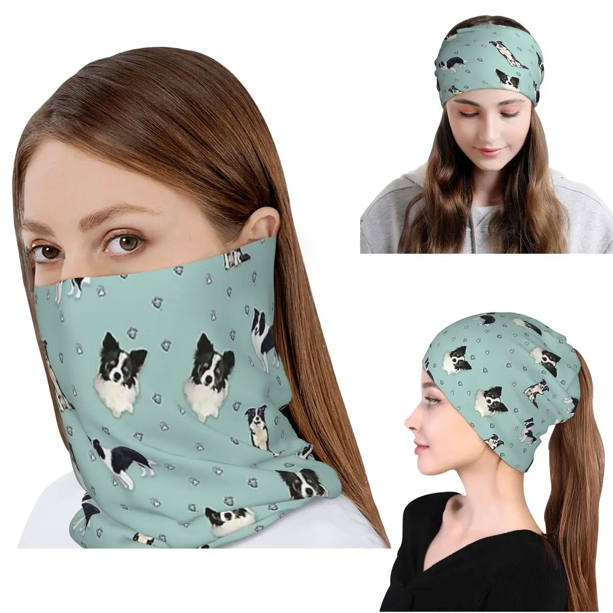 Border Collie Bandana Neck Cover Wrap Mask Scarf Multi-use Cycling Scarf Beanies Hat for Men Women Adult Windproof
Border Collie Bandana Neck Cover Wrap Mask Scarf Multi-use Cycling Scarf Beanies Hat for Men Women Adult Windproof