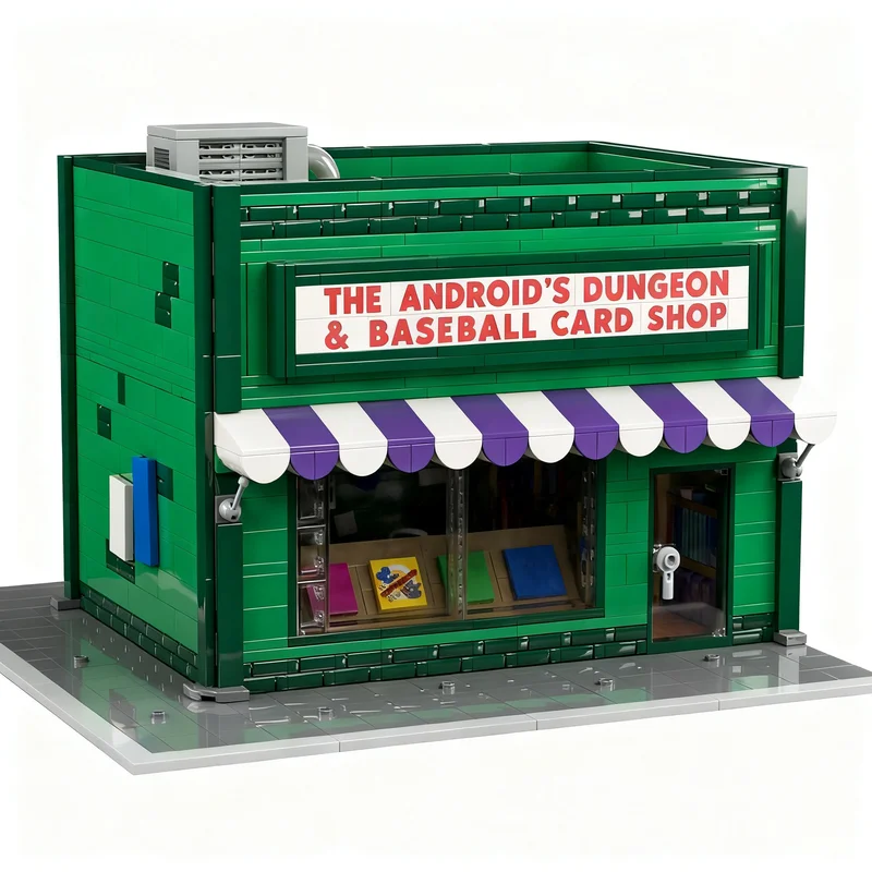 1229PCS MOC City View Modular Androids Dungeon Baseball Card Shop Simpsoned Model DIY Creative Ideas Technical Child Toy Puzzle
1229PCS MOC City View Modular Androids Dungeon Baseball Card Shop Simpsoned Model DIY Creative Ideas Technical Child Toy Puzzle