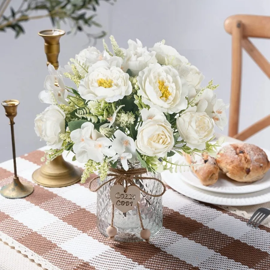 1pc Silk Artificial Flowers Hydrangea Peony Wedding Party Flower Bundle Home wall Decorative Diy gift Christmas Wreath Hot sale
1pc Silk Artificial Flowers Hydrangea Peony Wedding Party Flower Bundle Home wall Decorative Diy gift Christmas Wreath Hot sale