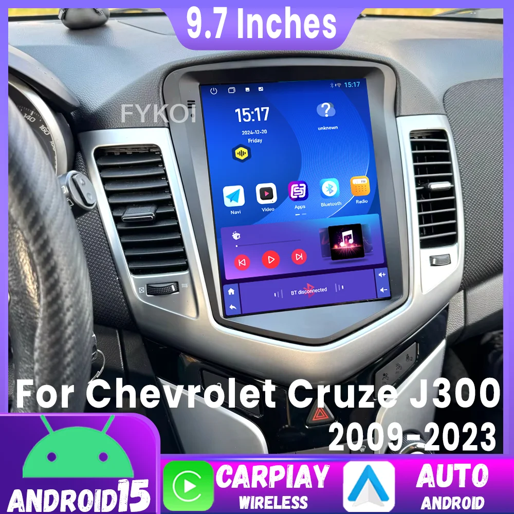 Android 15 9.7 Inch For Chevrolet Cruze J300 2009-2023 Car Stereo Bluetooth Multimedia Player Carplay Head Unit GPS 2Din 4G WIFI
Android 15 9.7 Inch For Chevrolet Cruze J300 2009-2023 Car Stereo Bluetooth Multimedia Player Carplay Head Unit GPS 2Din 4G WIFI