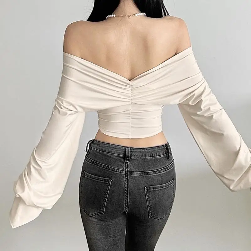 Slim Fit Pure Color Bal Long Sve One oulder Women's Faion Streetwear Top New Arrival 2024 Autumn Winter Sle
Slim Fit Pure Color Bal Long Sve One oulder Women's Faion Streetwear Top New Arrival 2024 Autumn Winter Sle