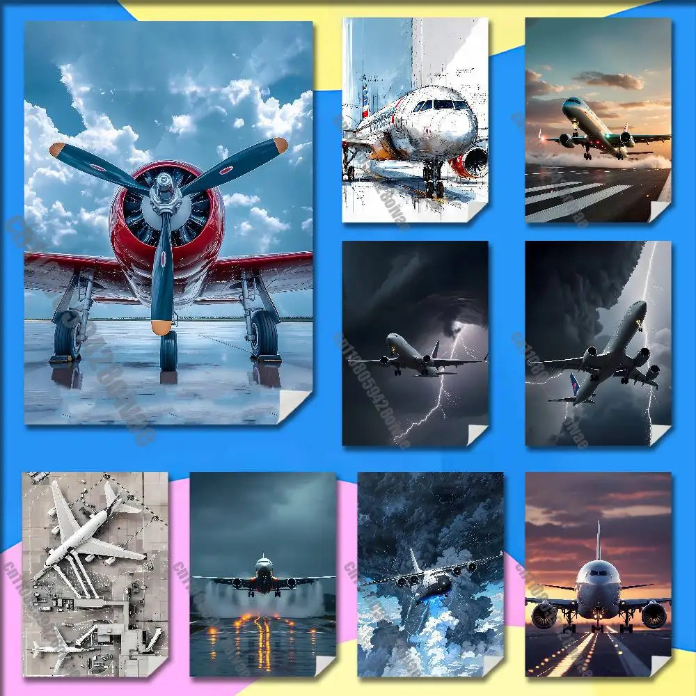 AIRPORT Airplane Passenger Pplane Poster Wall Murals For Home 21x30cm Self-adhesive Decoration Sticker Playbill Cover
AIRPORT Airplane Passenger Pplane Poster Wall Murals For Home 21x30cm Self-adhesive Decoration Sticker Playbill Cover