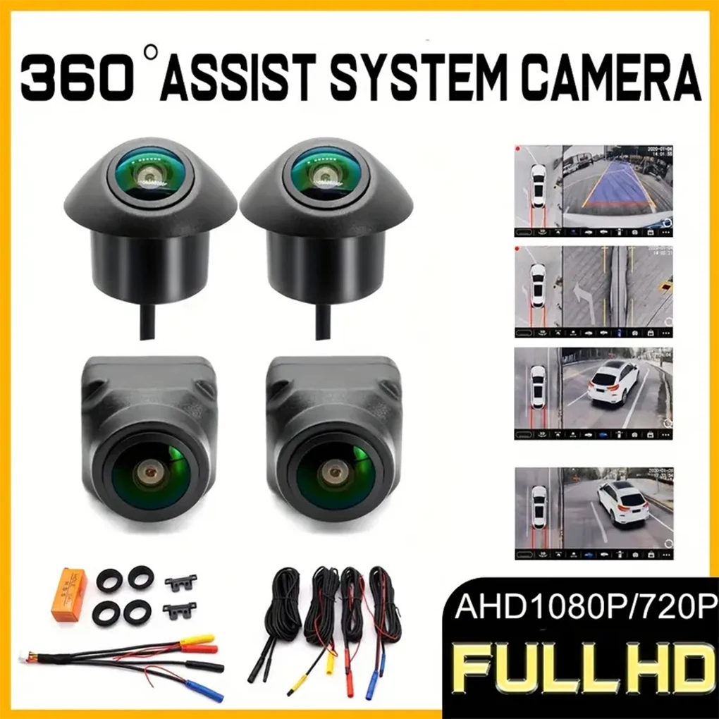 360 Degree Car Camera Surround System 1080P 720P AHD Right+Left+Front+ Rear View Camera for Android Radio Night Vision
360 Degree Car Camera Surround System 1080P 720P AHD Right+Left+Front+ Rear View Camera for Android Radio Night Vision
