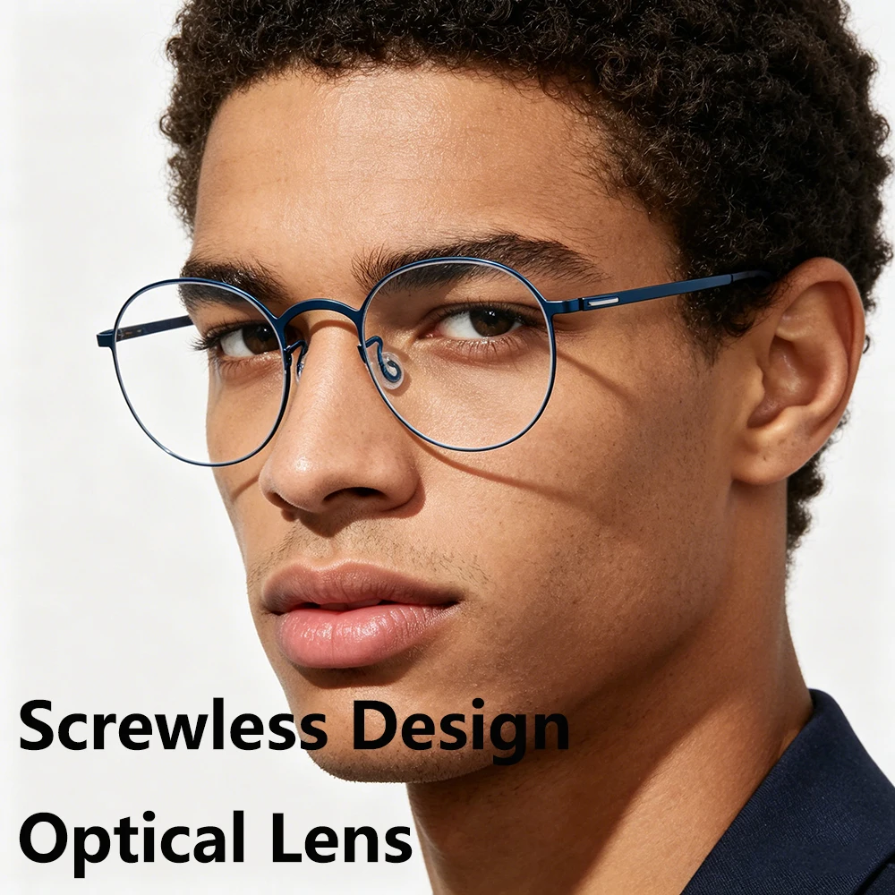 Classic Round Glasses Frame Screwless Design Men Women Eyeglass Ultralight Thin Rim Spectacles Cozy Fashion Brand Vintage Style
Classic Round Glasses Frame Screwless Design Men Women Eyeglass Ultralight Thin Rim Spectacles Cozy Fashion Brand Vintage Style
