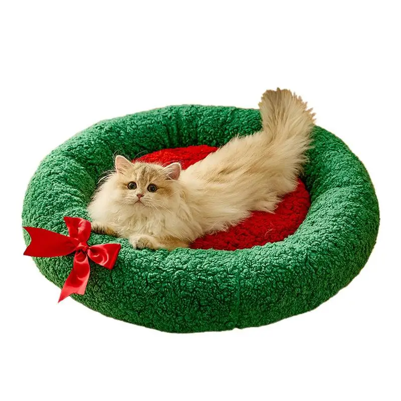 Small Pet Bed Christmas Kitten Puppy Cushion Soft Round Pet Cushion Comfortable Pet Plush Bed For Cats Or Small Dogs
Small Pet Bed Christmas Kitten Puppy Cushion Soft Round Pet Cushion Comfortable Pet Plush Bed For Cats Or Small Dogs