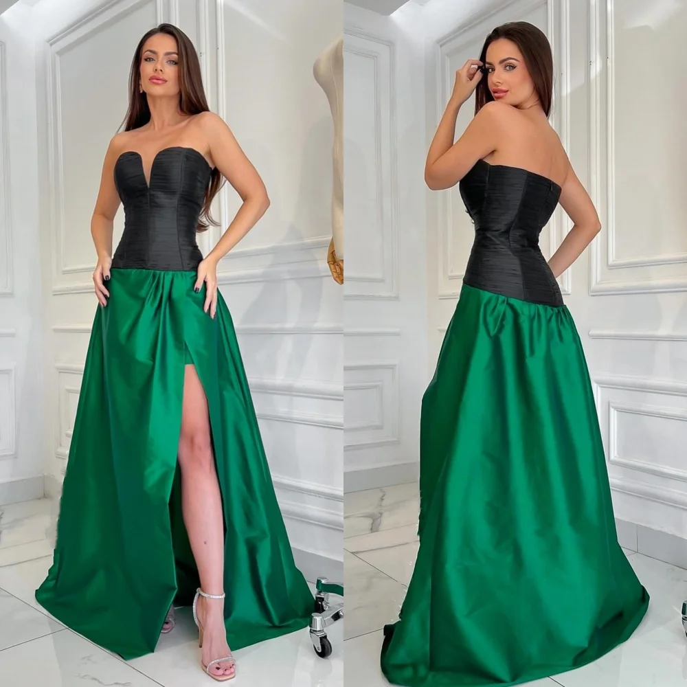 Customized Matching Sexy Pleat Ruched A-line Strapless Long Dresses Bespoke Occasion Dresses Elegant Chinese Style High Quality
Customized Matching Sexy Pleat Ruched A-line Strapless Long Dresses Bespoke Occasion Dresses Elegant Chinese Style High Quality