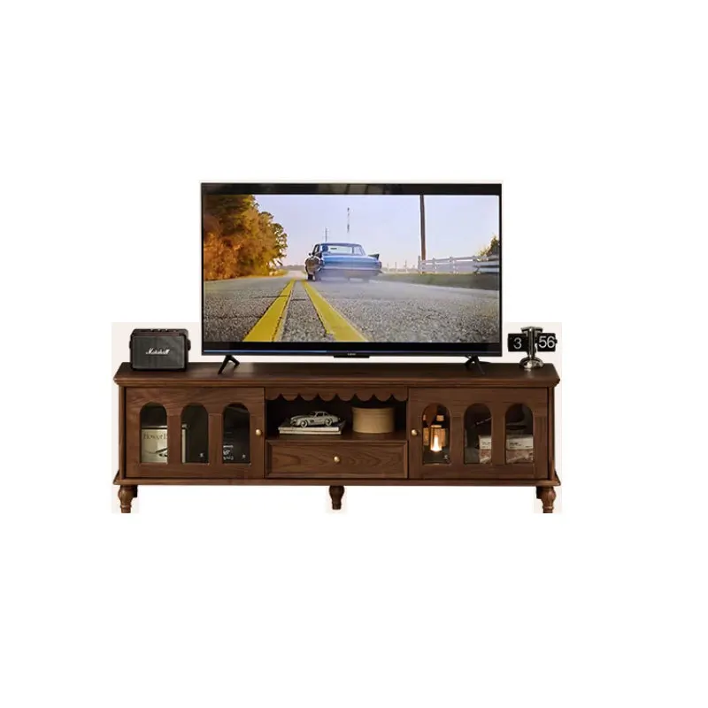 North American black walnut TV cabinet coffee table combination, living room home antique audio-visual cabinet
North American black walnut TV cabinet coffee table combination, living room home antique audio-visual cabinet