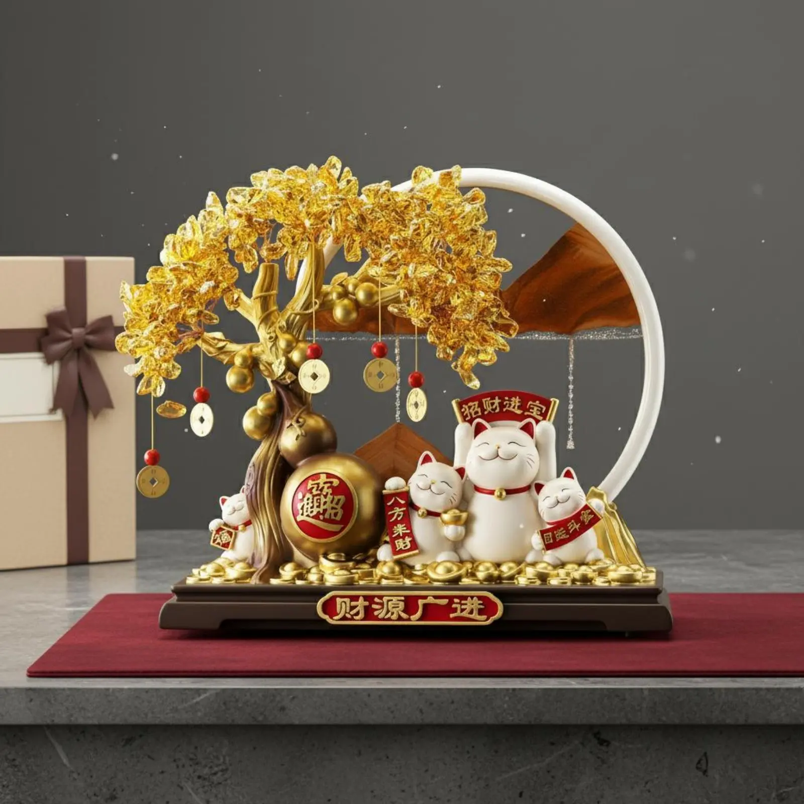 Maneki Neko Statue Opening Gift Fortunate Feline Figure Figurine Fortune Feline Figure Ornament Feng Shui House Decoration Gold
Maneki Neko Statue Opening Gift Fortunate Feline Figure Figurine Fortune Feline Figure Ornament Feng Shui House Decoration Gold
