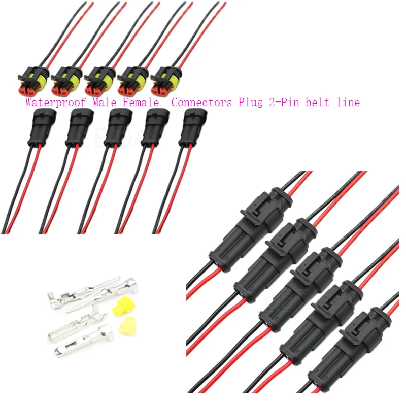 10Pcs/5 Sets 2-Pin Line length 80mm Scooter Marine Waterproof Automotive Male Female Electrical Connectors Plug
10Pcs/5 Sets 2-Pin Line length 80mm Scooter Marine Waterproof Automotive Male Female Electrical Connectors Plug