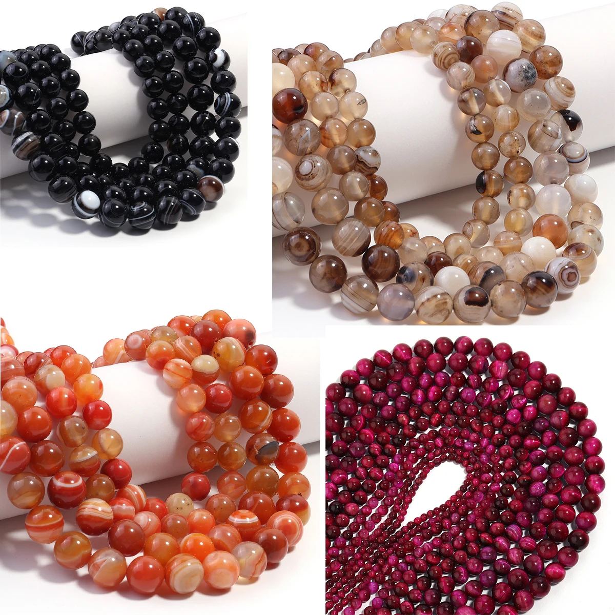 6/8/10mm Stripe Crystal Agate Natural Stone Beads Round Loose Beads for Jewelry Making DIY Charm Necklace Bracelet Accessory
6/8/10mm Stripe Crystal Agate Natural Stone Beads Round Loose Beads for Jewelry Making DIY Charm Necklace Bracelet Accessory