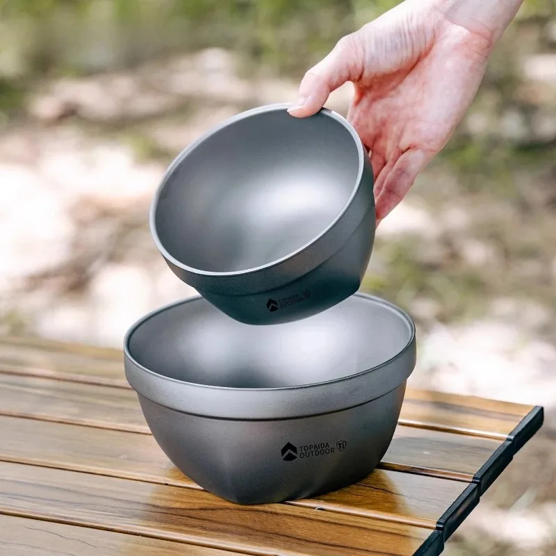 Portable Pure Titanium Lightweight Bowl Heat-resistant Outdoor Double-layer Insulation Camping Bowl Convenient Outdoor Tableware
Portable Pure Titanium Lightweight Bowl Heat-resistant Outdoor Double-layer Insulation Camping Bowl Convenient Outdoor Tableware