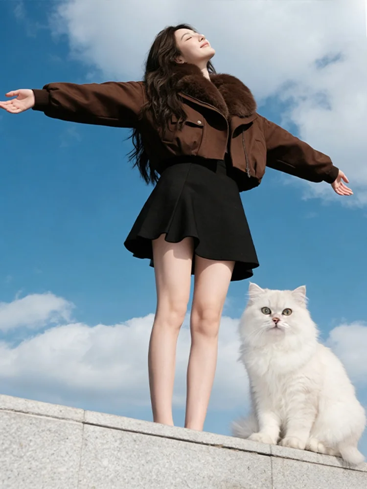 Winter New Women's Thiened Fce Lined ort Cotton Jaet Coat Korean Sle Loose Fit Warm Sli Fur Collar Coat
Winter New Women's Thiened Fce Lined ort Cotton Jaet Coat Korean Sle Loose Fit Warm Sli Fur Collar Coat