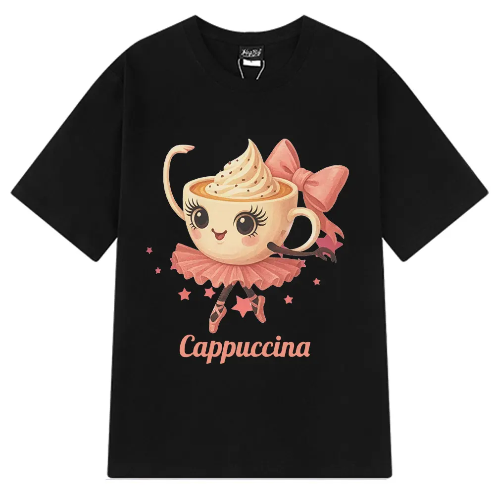 Ballerina Cappuccino T-Shirt Funny Italian Brainrot Meme T Shirt Men Women Clothing Fashion Y2k Aesthetic 100% Cotton T-Shirts
Ballerina Cappuccino T-Shirt Funny Italian Brainrot Meme T Shirt Men Women Clothing Fashion Y2k Aesthetic 100% Cotton T-Shirts