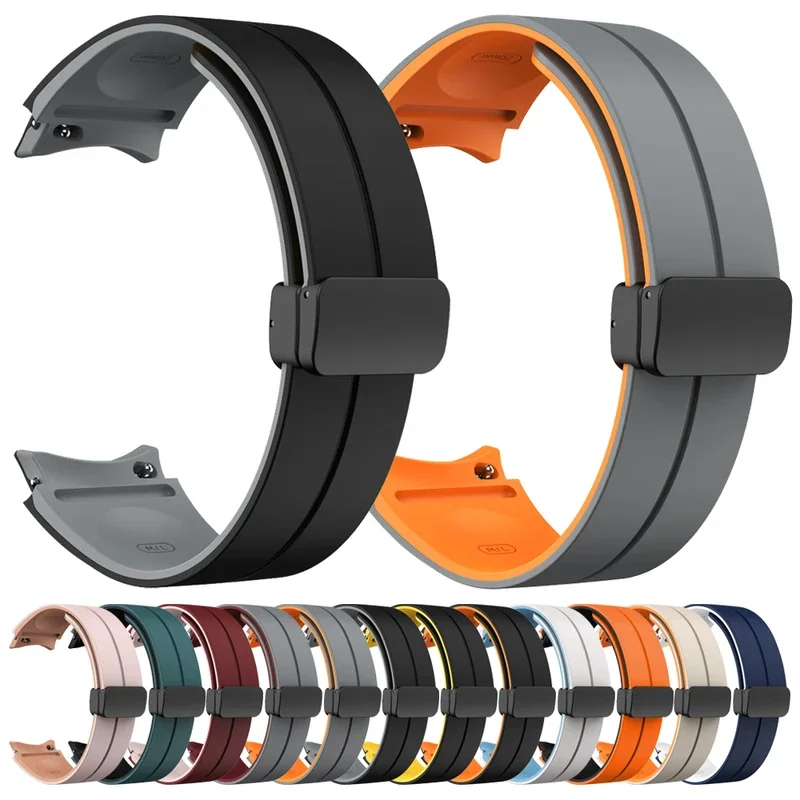 For Samsung Galaxy Watch 6/5/4 44mm 40mm Watch 5 Pro 45mm Magnetic Buckle Band Watch 4 Classic 42mm 46mm No Gap Silicone Straps
For Samsung Galaxy Watch 6/5/4 44mm 40mm Watch 5 Pro 45mm Magnetic Buckle Band Watch 4 Classic 42mm 46mm No Gap Silicone Straps