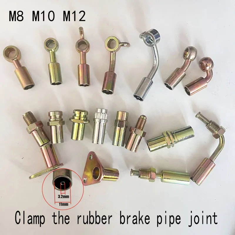 M10 M10x1 M10X1.25 M12X1 M12X1.25 M16X1.5 Rubber Brake Hose Fittings Universal Galvanized Clutch Adapter Automobile Motorcycle
M10 M10x1 M10X1.25 M12X1 M12X1.25 M16X1.5 Rubber Brake Hose Fittings Universal Galvanized Clutch Adapter Automobile Motorcycle
