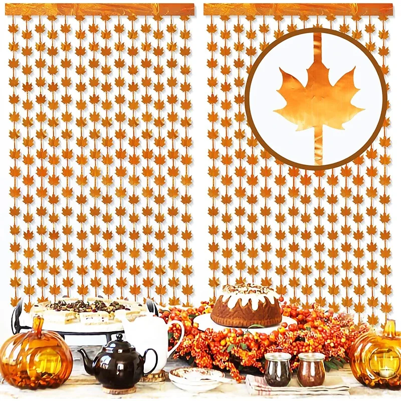 Autumn Backdrop Decor with Maple Leaves, Foil Tinsel Curtain, Harvest Party Backdrop, Thanksgiving, Photo Booth Supplies
Autumn Backdrop Decor with Maple Leaves, Foil Tinsel Curtain, Harvest Party Backdrop, Thanksgiving, Photo Booth Supplies