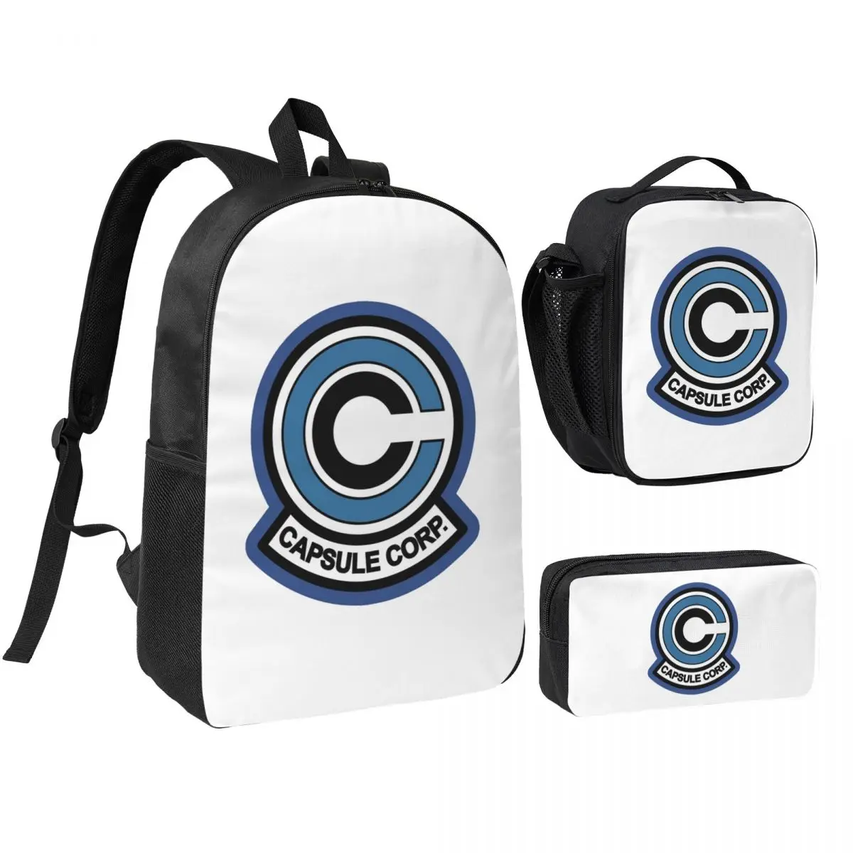 Capsule Corp Logo Backpack Student Boys Girls BookBag School Bag Computer Shoulder Bags 3ps Insulated Lunch Bag Pencil Case
Capsule Corp Logo Backpack Student Boys Girls BookBag School Bag Computer Shoulder Bags 3ps Insulated Lunch Bag Pencil Case